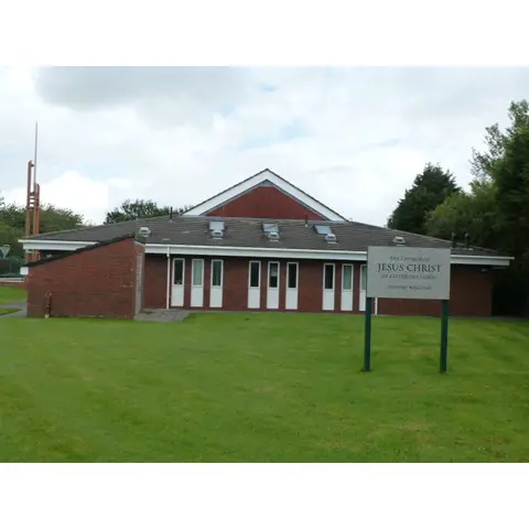Side View of Irvine Ward Church Building