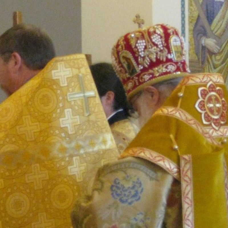 Archbishop Benjamin visiting our church