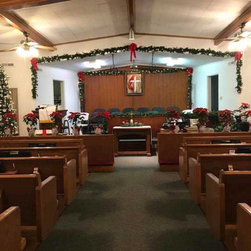 The sanctuary at Christmas