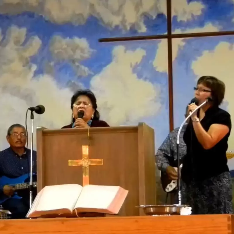 Sunday worship at Window Rock UMC Window Rock AZ