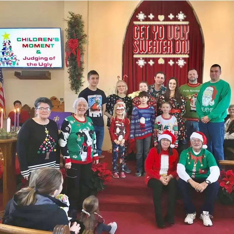 A fun worship service with our ugly sweaters!