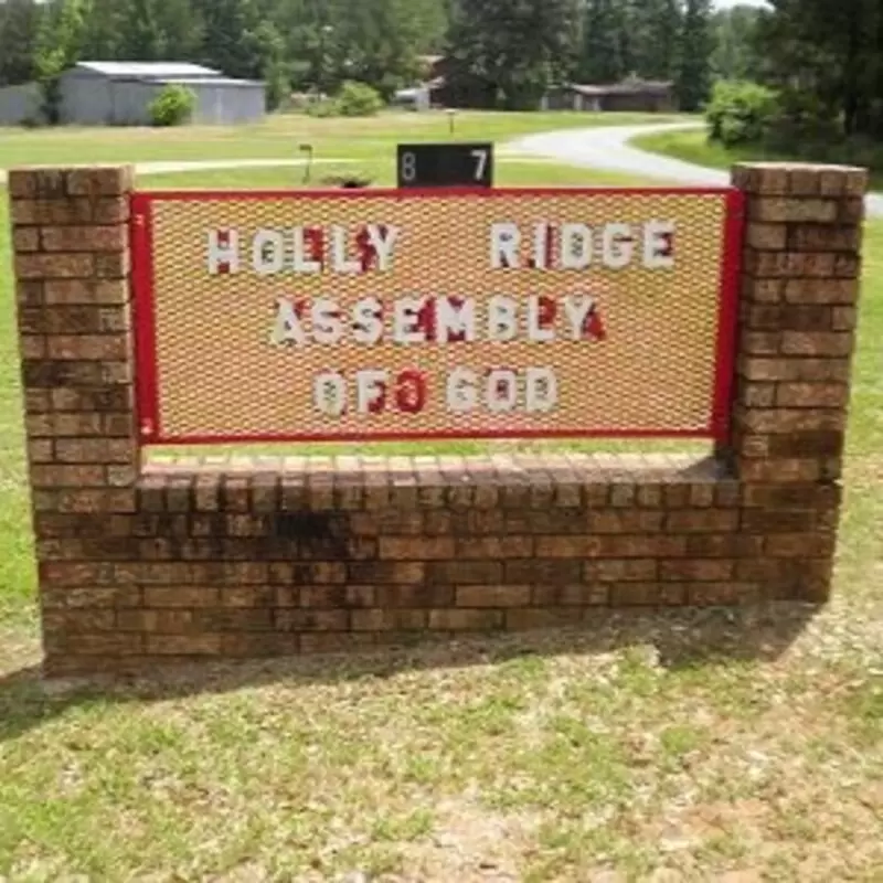 Holly Ridge Assembly of God sign - photo courtesy of J McMenis