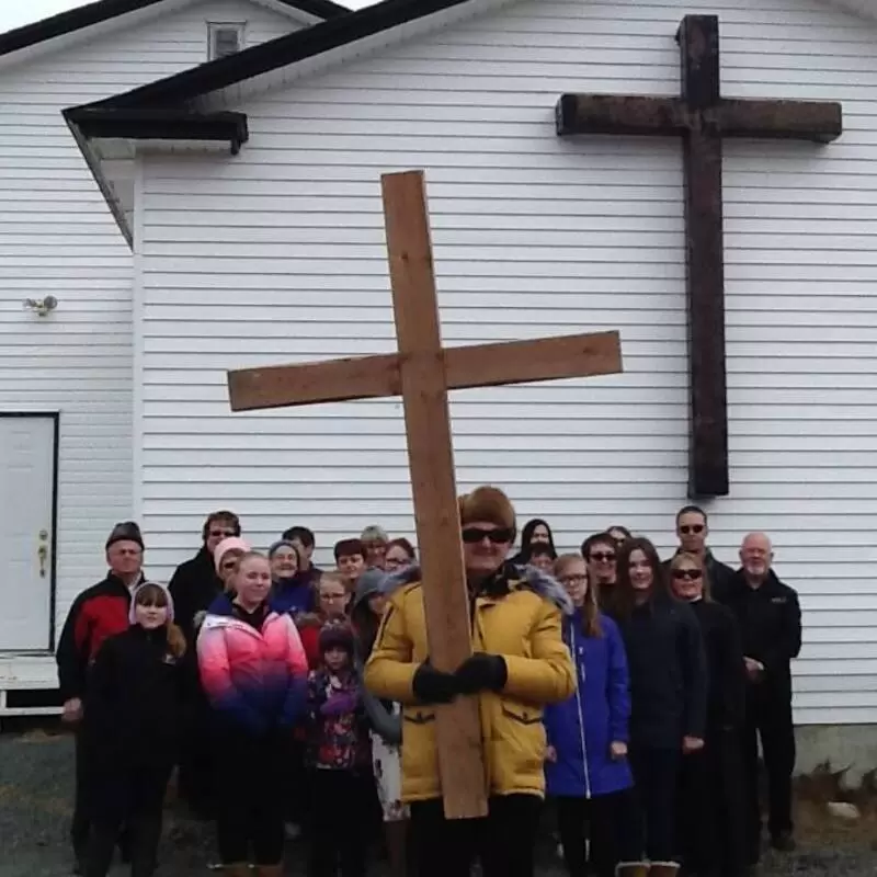 2018 Good Friday procession to St. Mary's Church