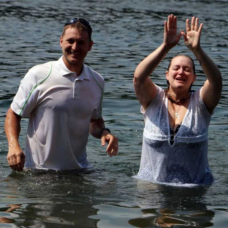 Baptismal Service at Moon Lake