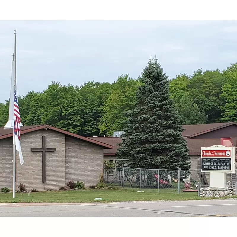 Alanson Church of the Nazarene Alanson MI - picture of the church from M-68