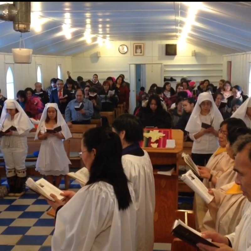 Confirmation service at St. Silas Hall Beach