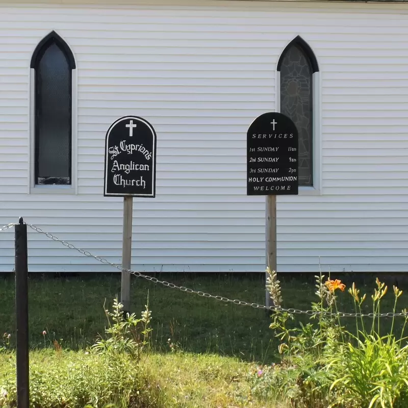 St. Cyprian's church sign - photo courtesy of  Angie Mckay-Drew