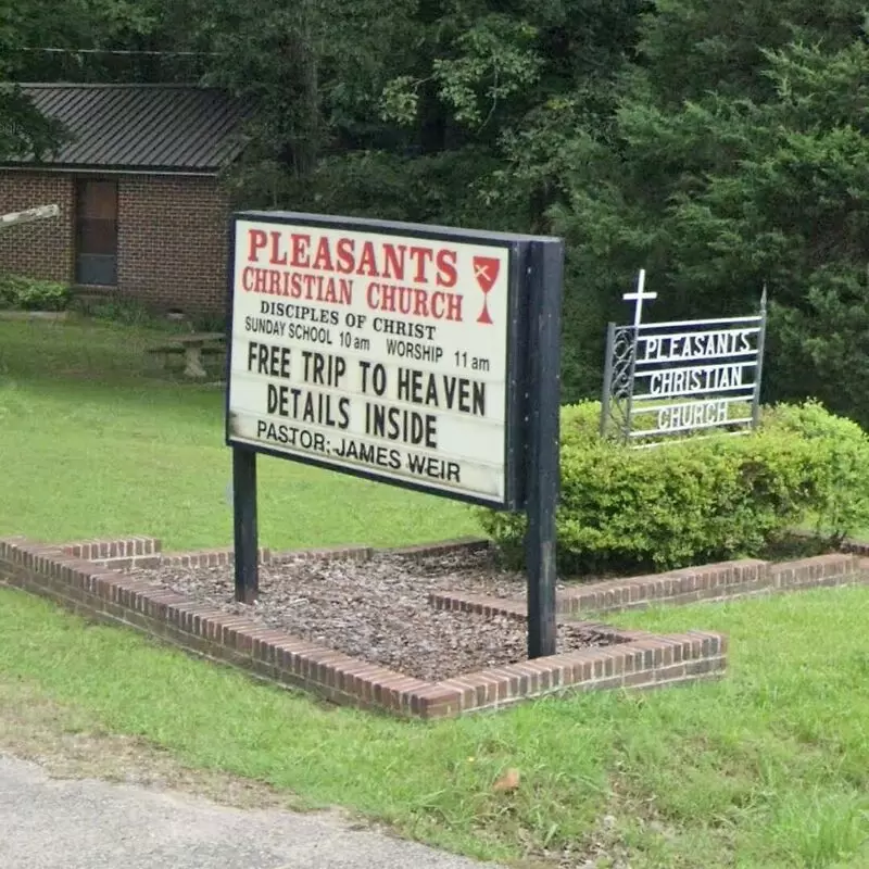 Pleasants Christian Church (Disciples of Christ) church sign