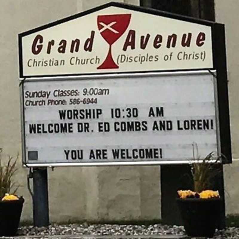 Grand Avenue Christian Church sign