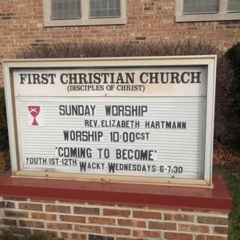 First Christian Church sign