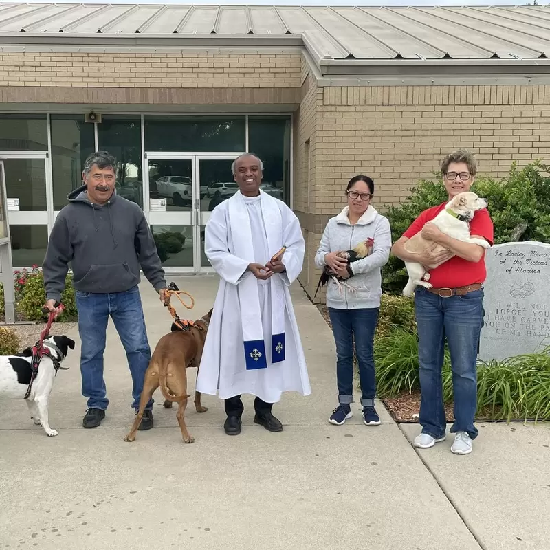 2022 animal blessing at Assumption of the Blessed Virgin Mary in Decatur