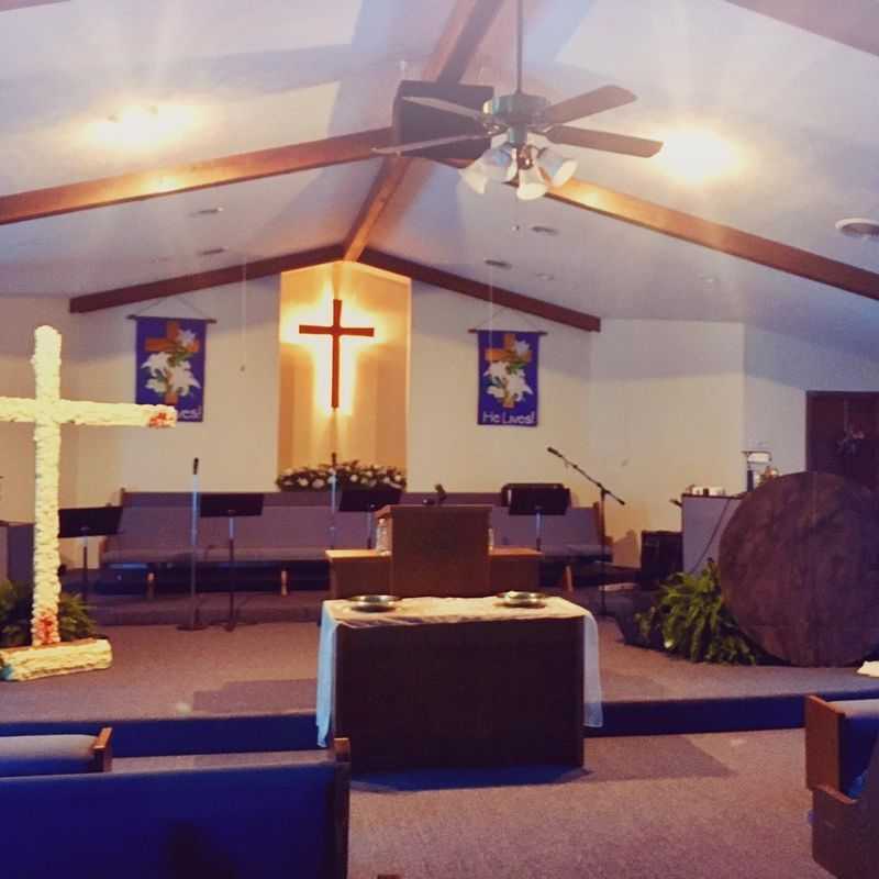 The sanctuary at Easter