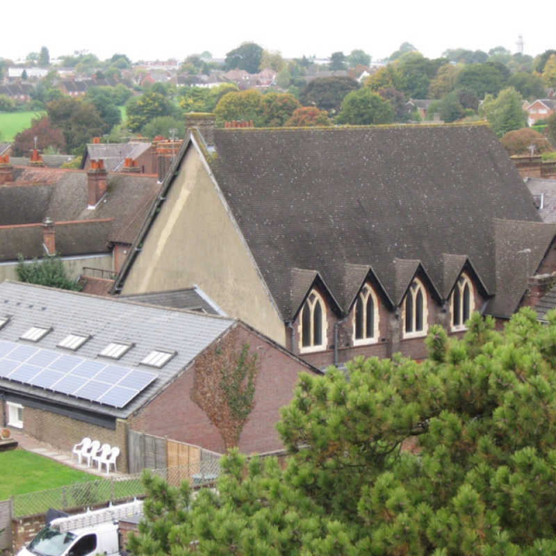 Aerial photo of High Street Baptist Church