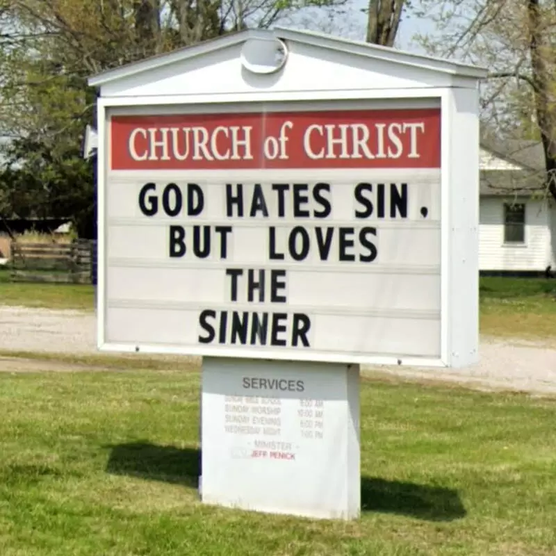 "God hates sin, but loves the sinner"