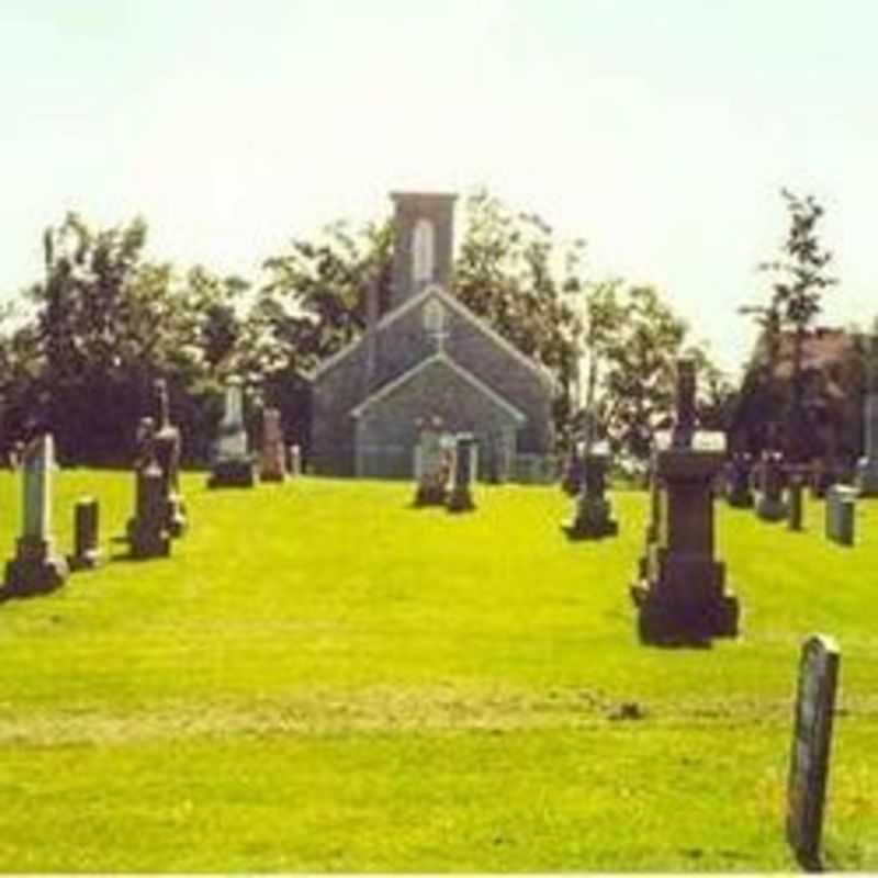 Back of Church and Cemetery