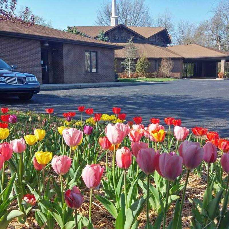 Church in spring.