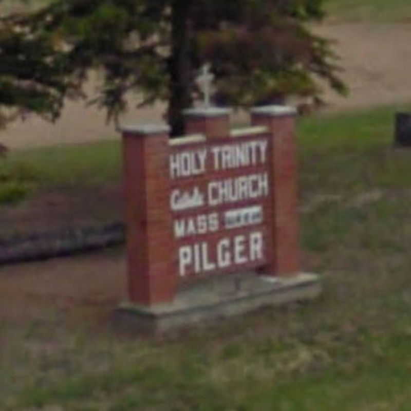 Holy Trinity Pilger church sign