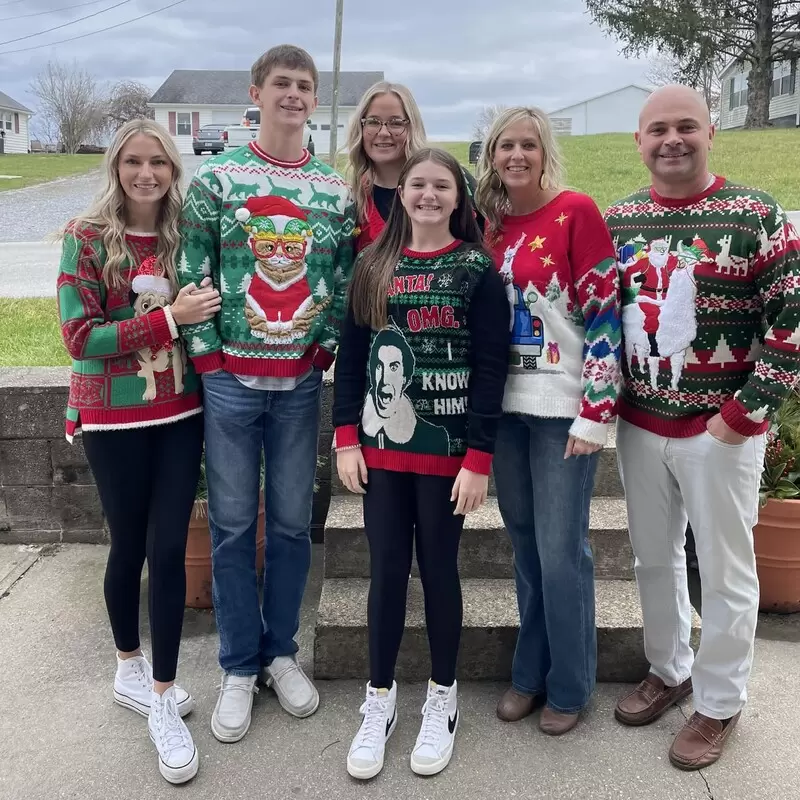 2023 Ugly Christmas sweater day at Mt. Carmel Christian Church