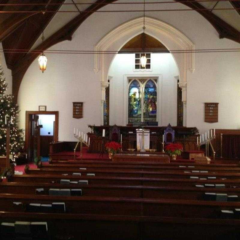 The sanctuary at Christmas