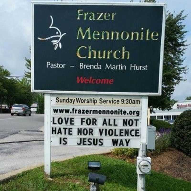 Frazer Mennonite Church sign