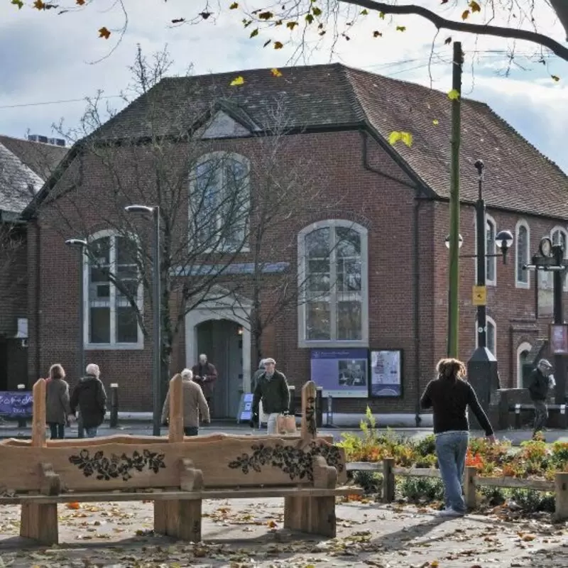 What the Meeting House looks like – a square brick building dating from 1727