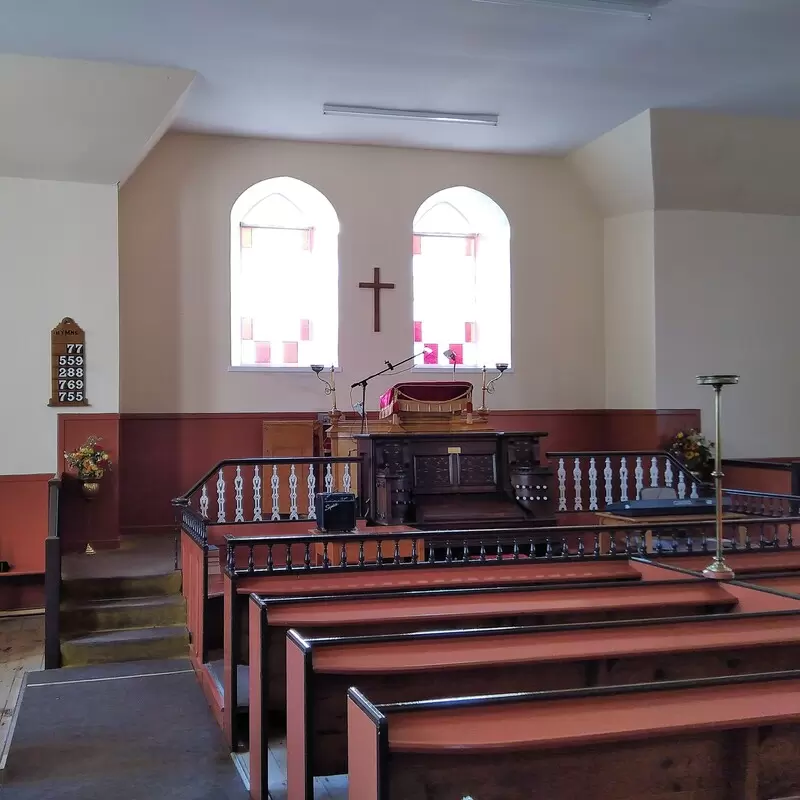 Reawick Congregational Church interior - photo courtesy of Mars Denique Victor Est