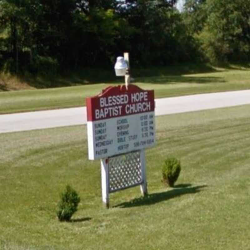 Blessed Hope Baptist Church sign