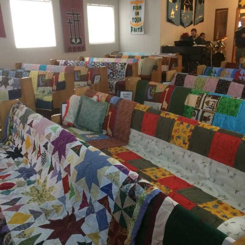 2016 Quilts Made for World Relief by ladies of the congregation