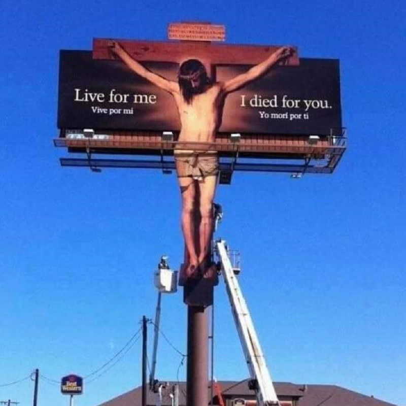 Live for me - I died for you