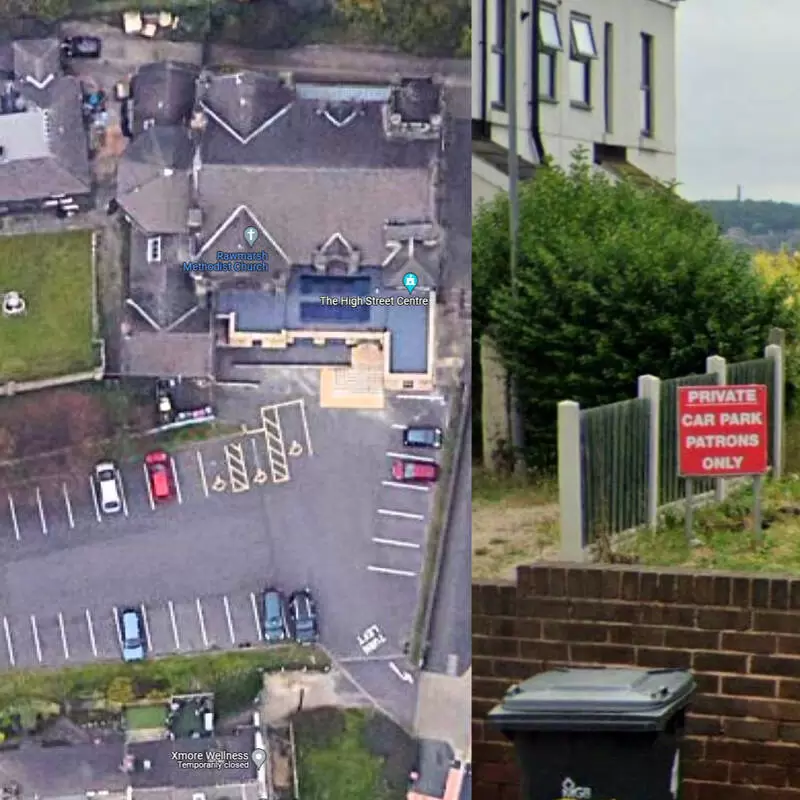 Rawmarsh Methodist Church private car park (patrons only)