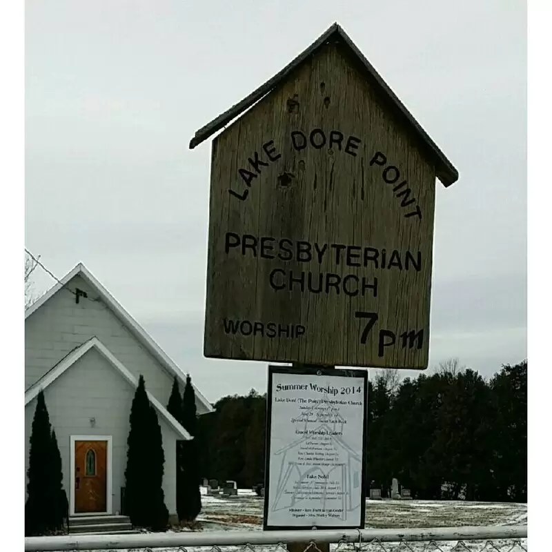 The Point Church Lake Dore church sign