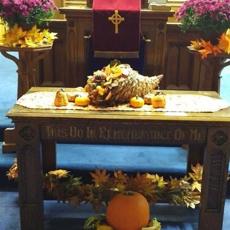 Fall decorations at St Paul’s