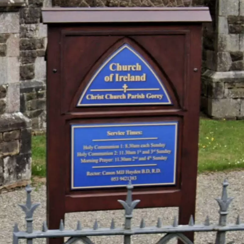 Gorey Christ Church sign