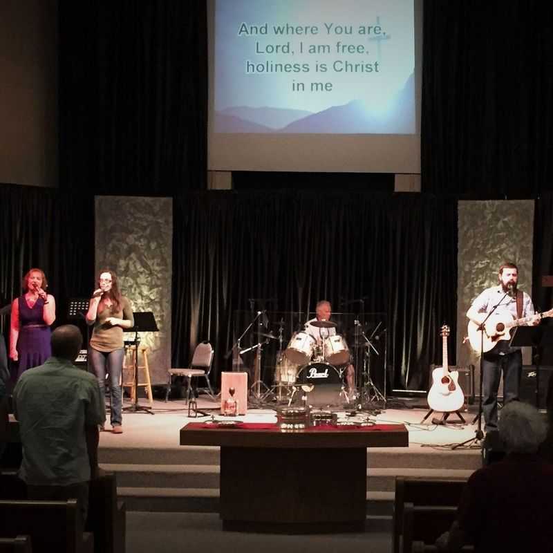 Sunday worship at the main sanctuary