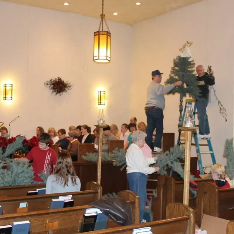 Christmas Decorating and Cantata Practice - December 3, 2011