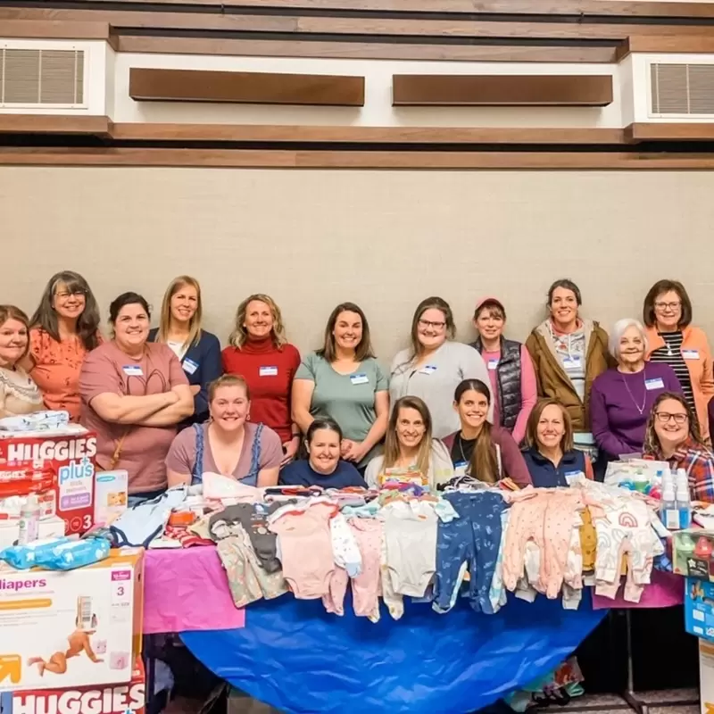 The Relief Society Sisters of the Glenrose Ward and 6th Ward baby shower