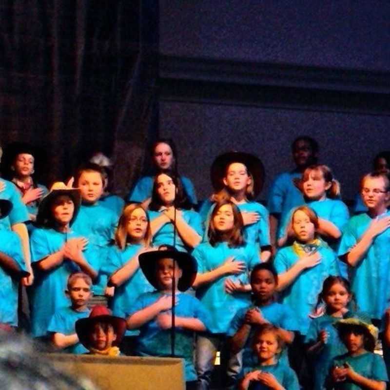 NFBC kids performing in Jeff Slaughter's musical