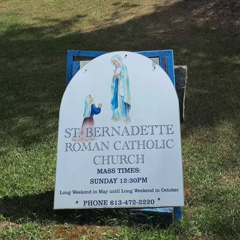 St. Bernadette Church sign - photo courtesy of I. K