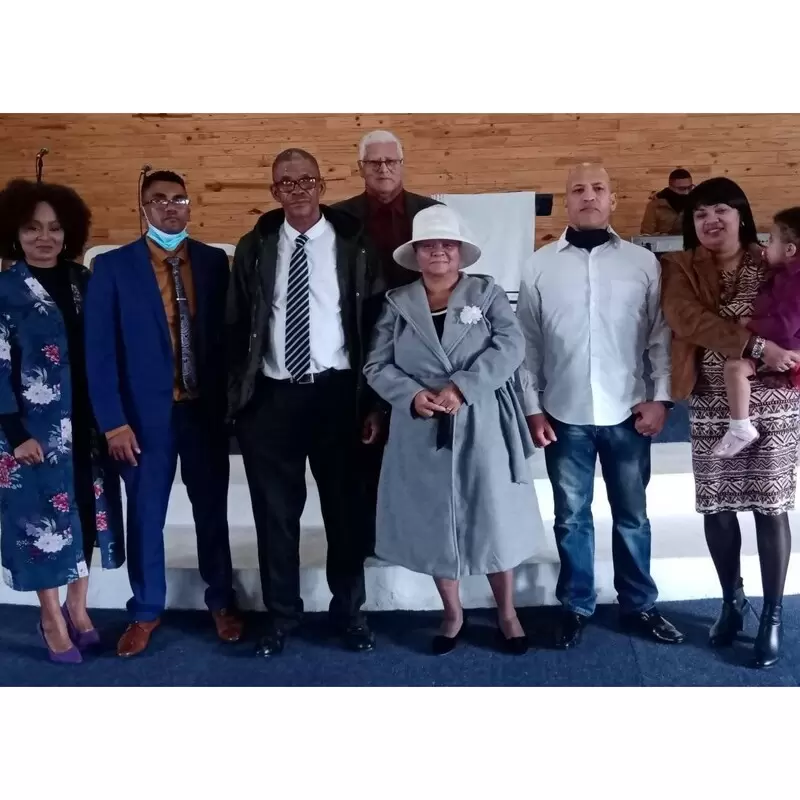 Induction of deacons Daniels, Fortuin and Jaegers with their wives