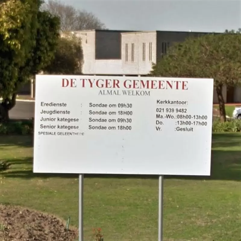 De Tyger NG Kerk sign