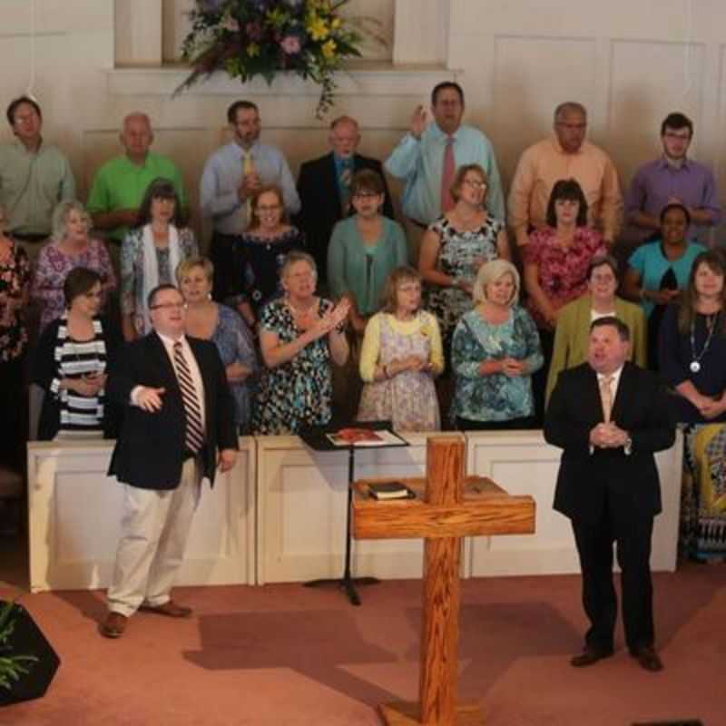 Sunday service at Chestnut Ridge Baptist Church, Laurens