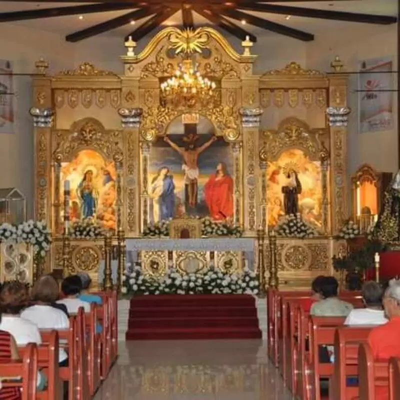 Inside of the Sta. Rita De Cascia Parish Binagbag Angat Bulacan