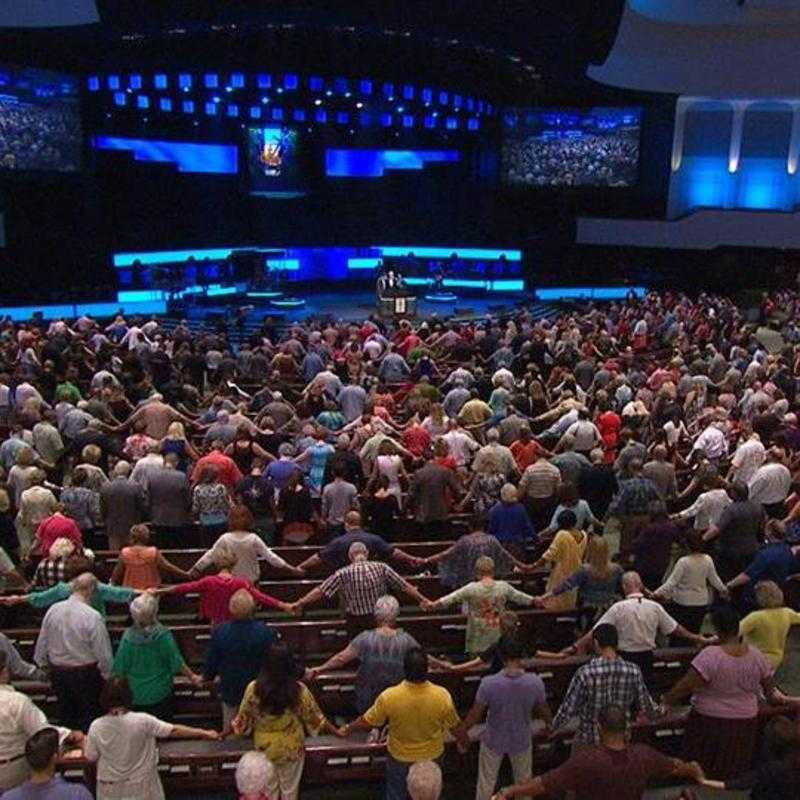 Sunday servicce at Prestonwood Baptist Church