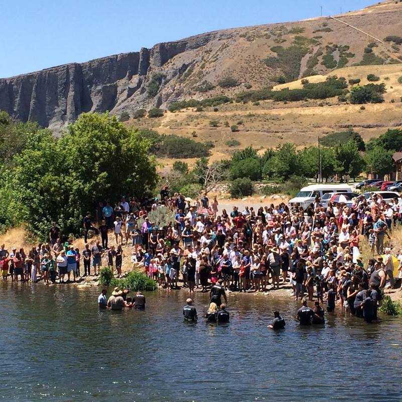 Baptism in The Provo July 2016