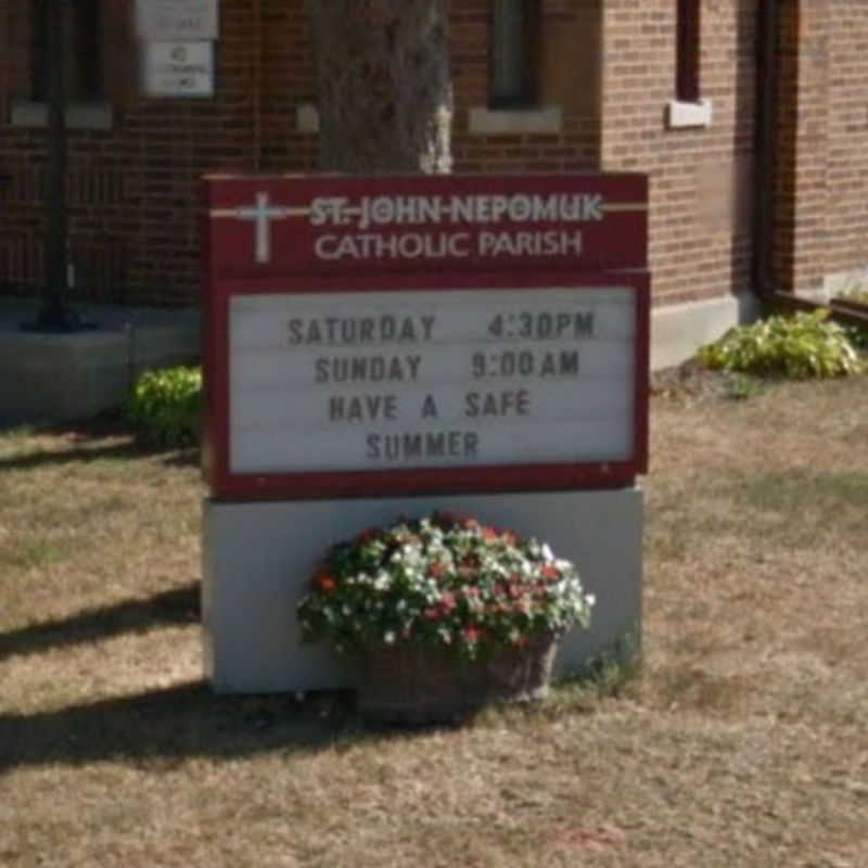 St. John Nepomuk church sign