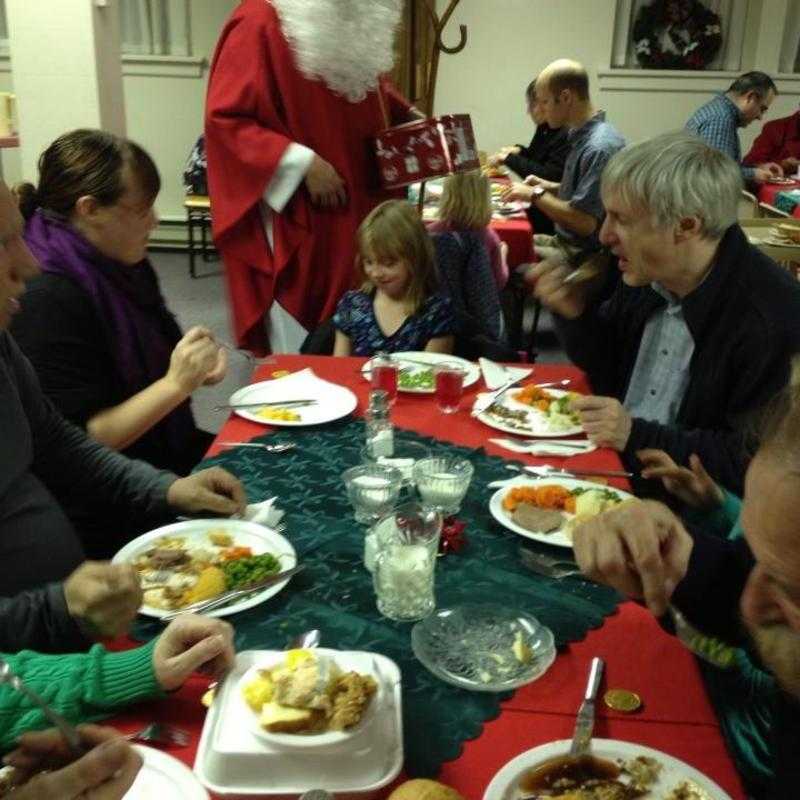 St. Nicholas visits the dinner