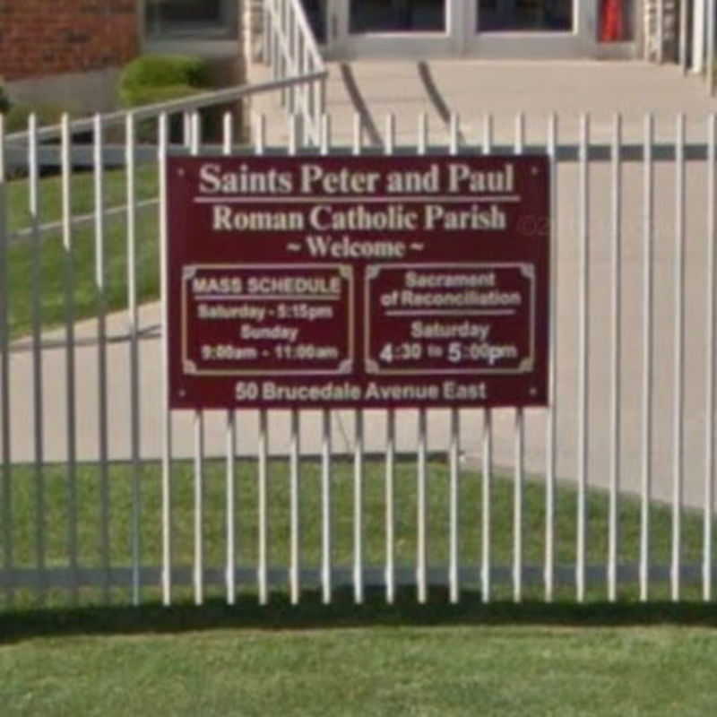 St. Peter and Paul church sign