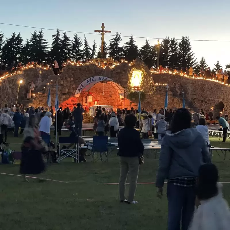 Candlelight procession 2022 at the annual Skaro Pilgrimage in Alberta