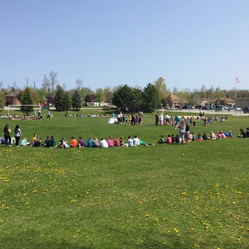 Praying the living Rosary at St. Noel