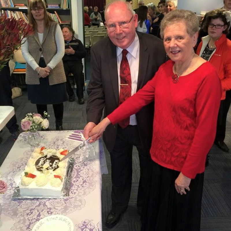 Barry and Elsie South celebrate their 55th wedding anniversary